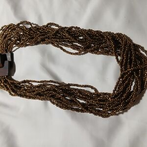 Vintage Handmade Multilayered Beaded Necklace